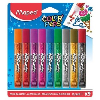 Colorpeps glitrové lepidlo 9 farieb MAPED