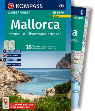 KOMPASS Wanderführer Mallorca Strand- und Küstenwanderungen, 35 Touren mit Extra-Tourenkarte