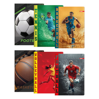 Zápisník A4, linkovaný 444, 40 listů, Exclusive "Sport"