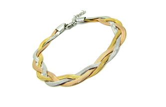 Steel Jewelry náramek PLETENÝ Chirurgická ocel NR090275