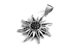 Steel Jewelry Přívěsek černé slunce z chirurgické oceli PR130210