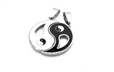 Steel Jewelry Přívěsek jing jang pro dva z chirurgické oceli PR150110