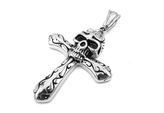 Steel Jewelry Npřívěsek KŘÍŽ, LEBKA Chirurgická ocel PR231127