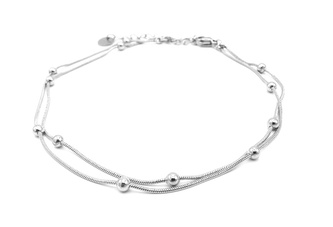 Steel Jewelry Náramek Řetízek na nohu (Kotník) KULIČKY Chirurgická ocel NK220182