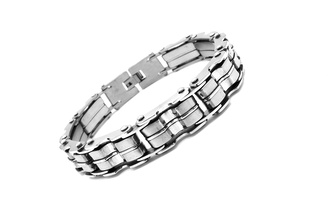 Steel Jewelry Náramek PÁNSKÝ MASIVNÍ Chirurgická ocel NR140122