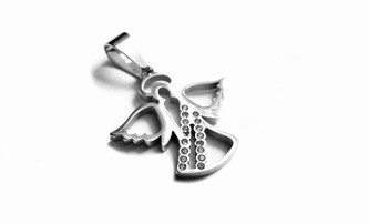 Steel Jewelry Přívěsek anděl z chirurgické oceli PR141107