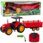 Traktor z przyczepą RC czerwony