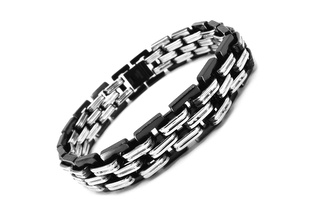 Steel Jewelry Náramek PÁNSKÝ MASIVNÍ Chirurgická ocel NR160418