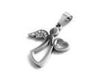 Steel Jewelry Přívěsek anděl se srdíčkem z chirurgické oceli PR171010