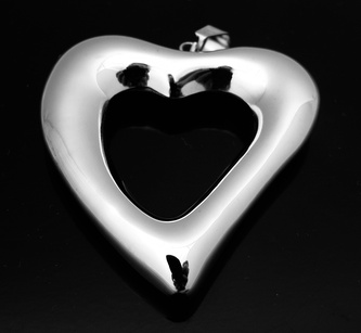 Steel Jewelry Přívěsek velké srdce z chirurgické oceli PR130145