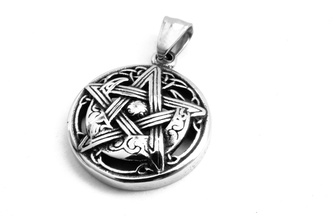 Steel Jewelry Přívěsek pentagram z chirurgické oceli PR160315