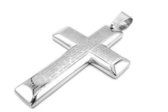 Steel Jewelry Přívěsek kříž z chirurgické oceli PR100259