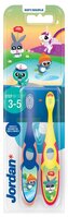 Jordan Step by Step dětský zubní kartáček, ve věku 3-5 let, 2 ks