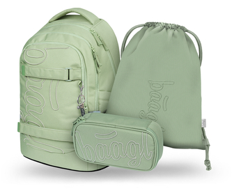 BAAGL SET 3 Skate max Mentol: batoh, penál, sáček