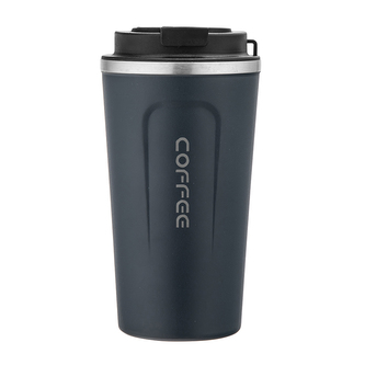 KUBEK TERMICZNY 510 ML Z WYŚWIETLACZEM LED GRANATOWY (WYMIENNA BATERIA)