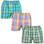 3PACK pánské trenky Styx klasická guma vícebarevné (3A110103) M