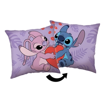 Jerry Fabrics Polštářek Lilo a Stitch Kiss 40x40 cm