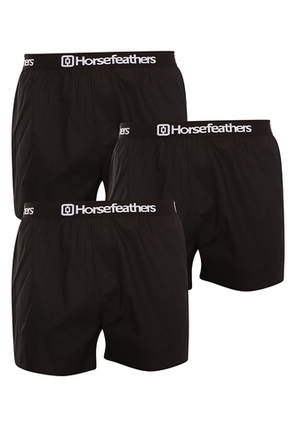 3PACK pánské trenky Horsefeathers Frazier black (AM096A) L