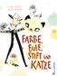 Farbe, Eule, Stift und Katze