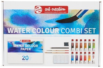 Zestawa Farby akwarelowe 12-kol 12ml z blokiem malarskim i akces. Art Creation, Talens