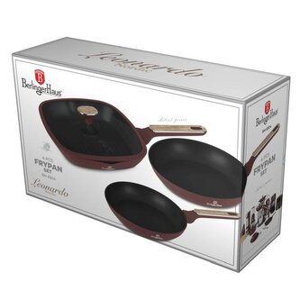 BERLINGERHAUS Sada pánví s titanovým povrchem 4 ks Leonardo Nordic Collection BH-8304