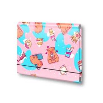 Teczka łamana A5 na gumkę Kapibara food PENMATE