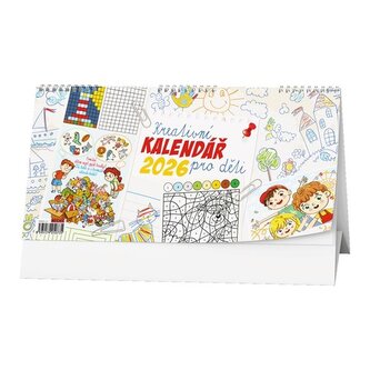 Stolní kalendář 2026 Kreativní kalendář pro děti