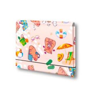 Teczka łamana A5 na gumkę Kapibara plaża PENMATE