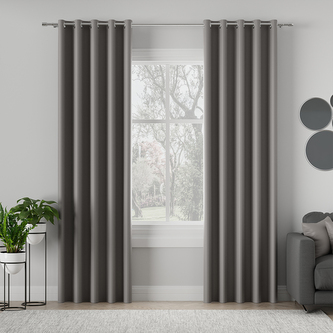 Zatemňující závěs s kroužky "BLACKOUT" DONA 140x250 cm šedá 206 (cena za 1 kus) MyBestHome