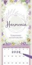 Kalendarz 2026 notatnikowy 46x22cm Harmonia