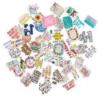 Naklejki winylowe - slogany motywacyjne 5-8cm 50sz