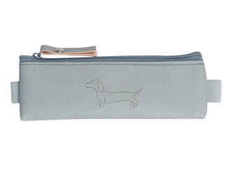 penál etue mini s gumou na diář  Sausage Dog light gray 20x4cm 8071381