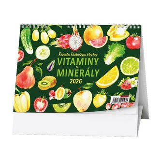 Stolní kalendář 2026 Vitaminy a minerály
