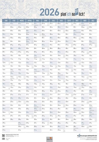 Jahresplaner "TÜRPLANER" Kalender 2026