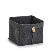 ZELLER Úložný box filcový antracit 24x24x25cm