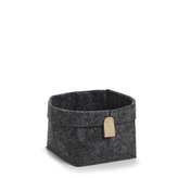 ZELLER Úložný box filcový antracit 16x16x17cm