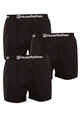 3PACK pánské trenky Horsefeathers Frazier black (AM096A) XXL
