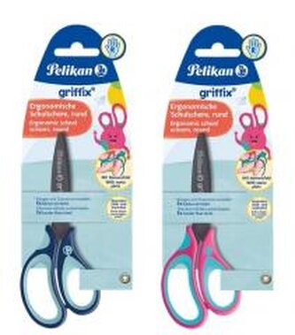 Nożyczki Griffix praworęczne 14cm mix