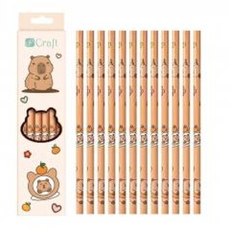 Zestaw ołówków HB Kapibara 12szt