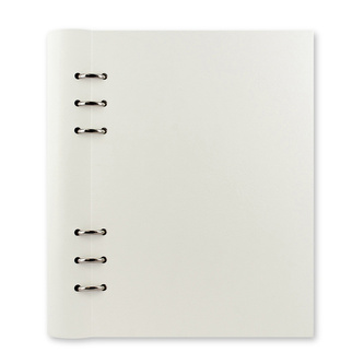 Filofax, Zápisník Clipbook Classic Monochrome, A5, bílá