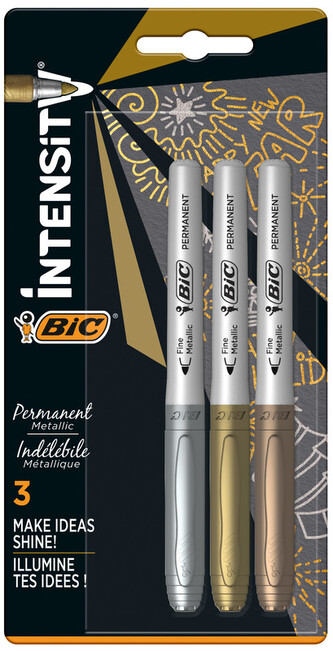 Markery Intensity metaliczne złoty/srebrny/brązowy