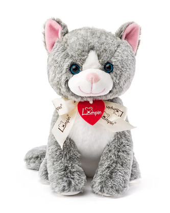 Kočka Madeleine tmavě šedá, 25cm