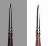 Synthetic round brush with brown tip - SINGLE PACK 52282 - kulatý syntetický štětec (velikost 0/5)