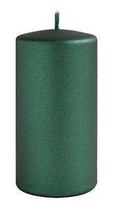 Świeca OPAL MET MAT Walec średni parafinowa 7x14cm zielona