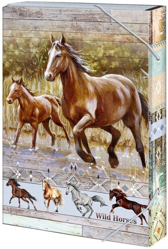Box na sešity A4 Wild horses Box na sešity A4 Wild horses