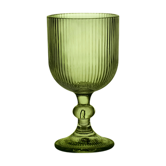 SELENA SZKLANKA NA STOPCE 370 ml, ZIELONA