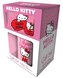 Dárkový set - hrnek s táckem a přívěskem Hello Kitty: Moje srdce (objem hrnku 315 ml|rozměr tácku 10 x 10 cm)