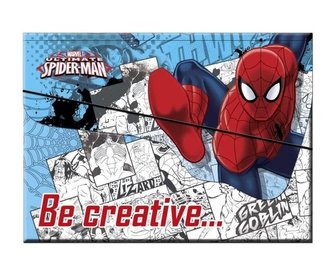 Zestaw kreatywny w teczce Spider man