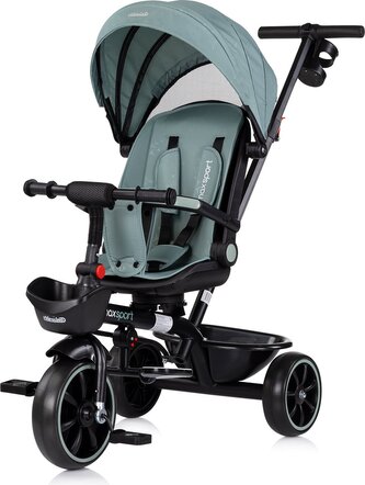 CHIPOLINO Tříkolka se stříškou Max Sport 2v1 Basil
