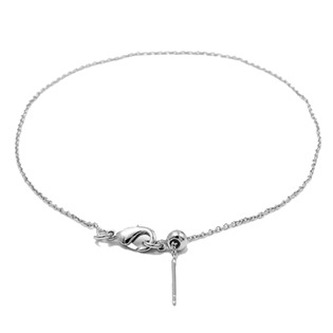 RN1154-ST Ocelový náramek na nohu, nastavitelná délka